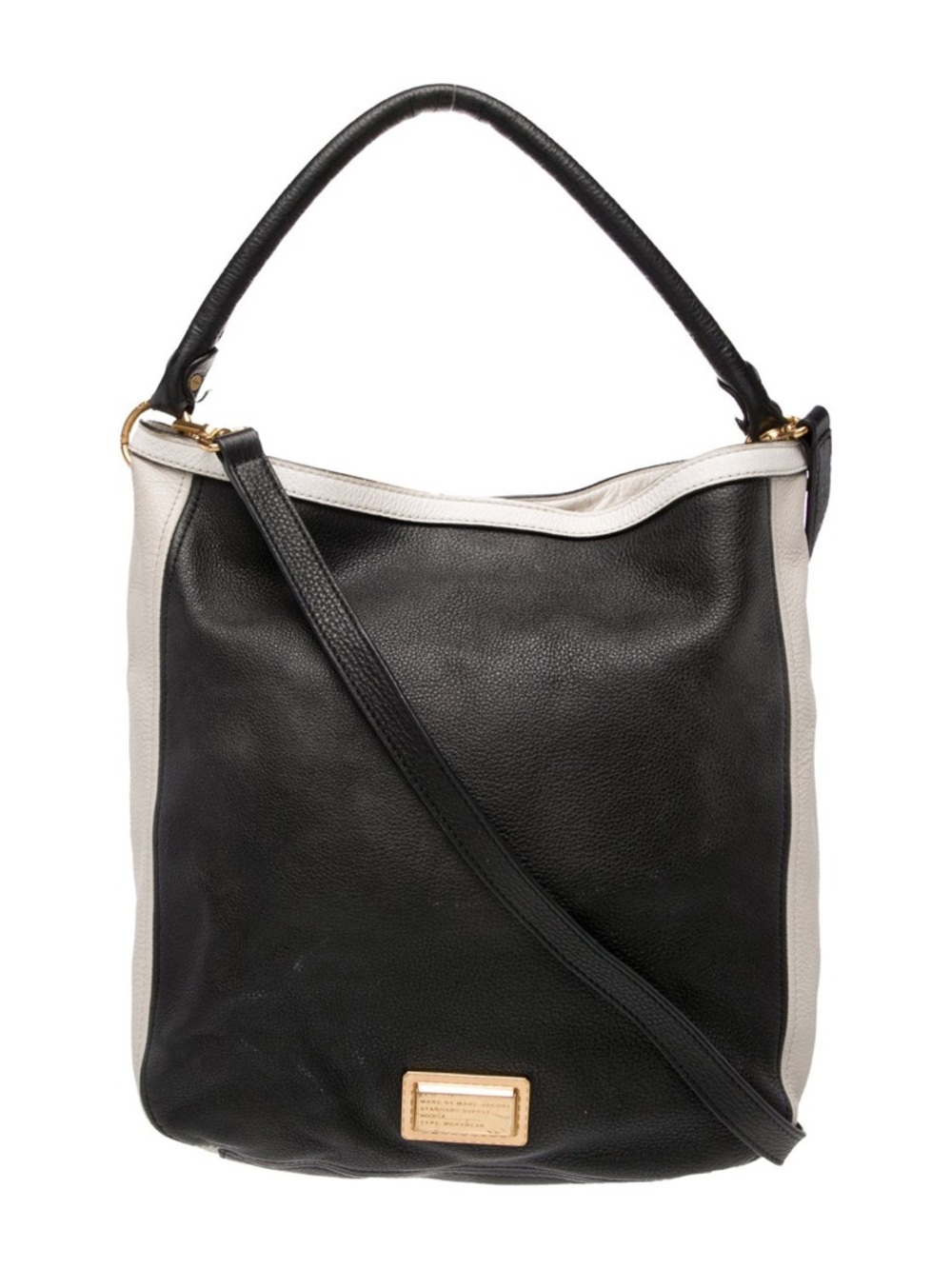 Marc by Marc Jacobs leather hobo bag, the "Take Your Marc" - Picture 2 of 11